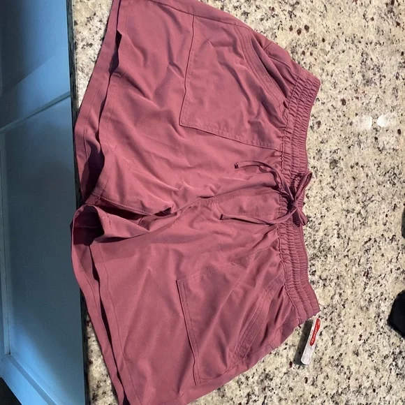 bcg Shorts Womens Lifestyle Cinched Waist Shorts Bordeaux